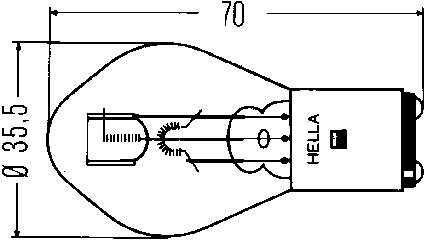 Купить 8GD002084151 HELLA Лампочка