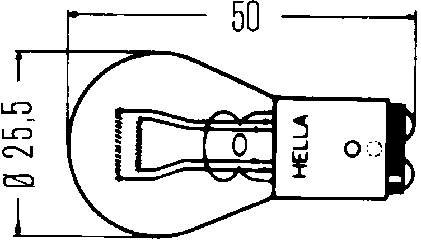 Лампа автомобильная HELLA 8GD002078241
