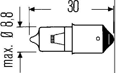 Лампочка 8GH002473132 HELLA