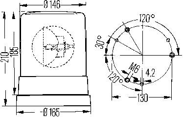 Проблесковый маяк Mercedes A0008206958