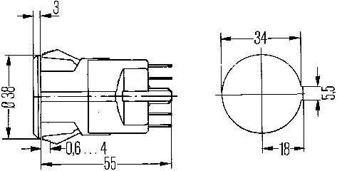 Купить 6HF002372041 HELLA Кнопка включения аварийной сигнализации