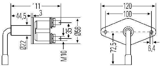 Купить 6EK001559001 HELLA Выключатель массы