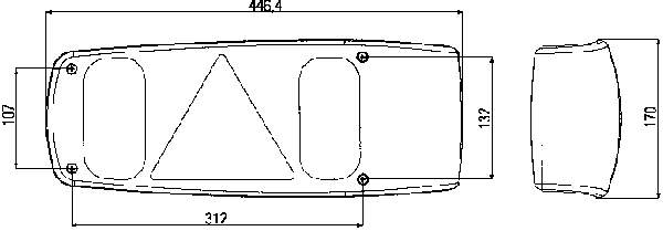 2VA007502011 HELLA Задний левый стоп