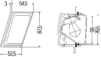 Габарит-указатель поворота, левый Mercedes A0008205221