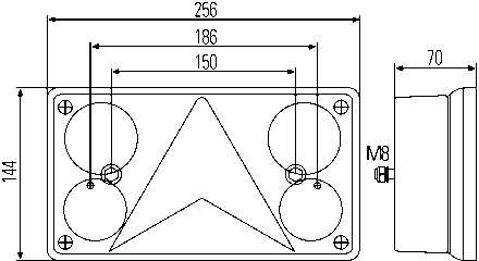 Правый стоп HELLA 2VP340400147