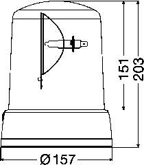 Проблесковый маяк HELLA 2RL008062001