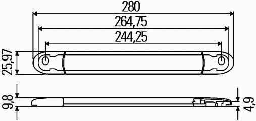 Фонарь сигнала торможения HELLA 2DA343106017 цена, от 69.17 USD