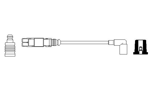 Fio de alta voltagem, cilindro No. 3 para Audi A4 (8D2)