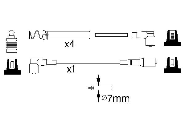 0986356746 Bosch Провода высоковольтные