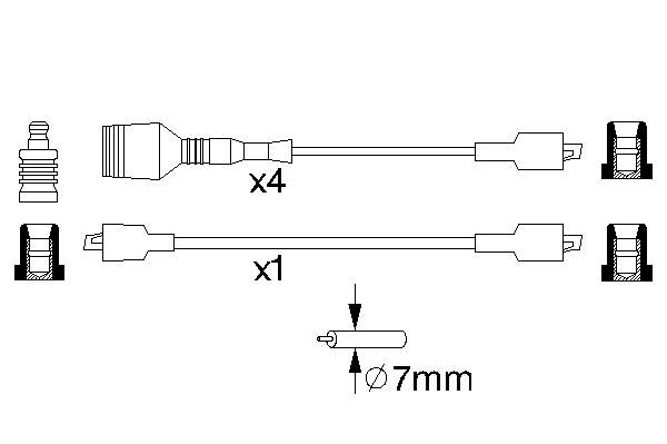 Провода зажигания Bosch 0986356823 цена, от 43.79 USD