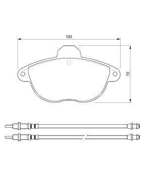 Передние тормозные колодки 0986424473 Bosch