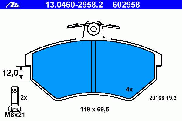 Колодки ATE 13046029582 цена, от 25.03 USD
