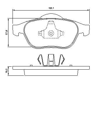 Sapatas do freio dianteiras de disco Renault Espace 4 JK0