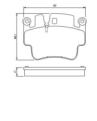 Передние тормозные колодки 0986424681 Bosch