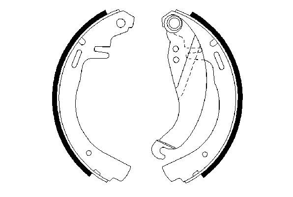 0986487068 Bosch sapatas do freio traseiras de tambor