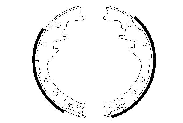 Купить 0986487292 Bosch Задние барабанные тормозные колодки