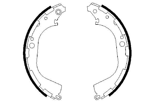 0986487464 Bosch sapatas do freio traseiras de tambor