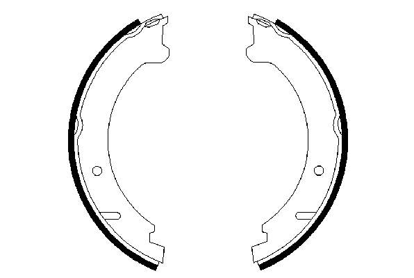 BSA220500 Open Parts Sapatas do freio de estacionamento