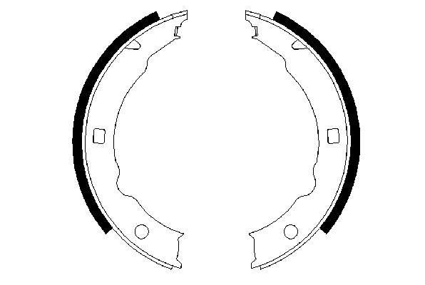 0986487579 Bosch sapatas do freio de estacionamento
