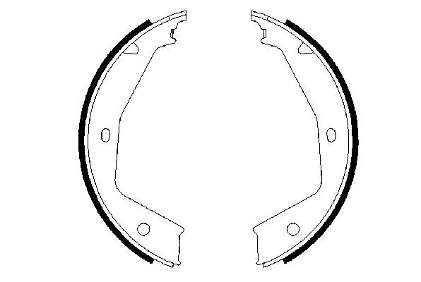 Sapatas do freio de estacionamento para Peugeot 806 (221)