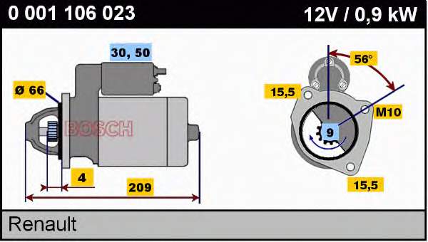 93161060 Peugeot/Citroen motor de arranco