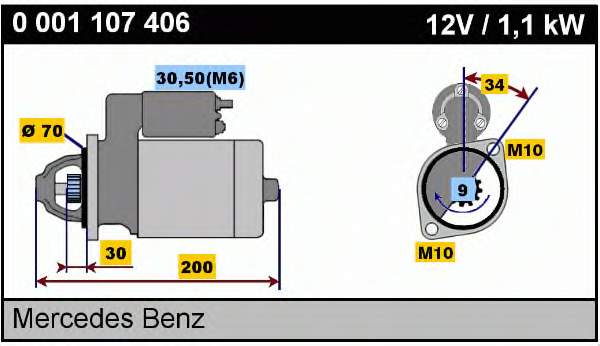 MRS20350 Magneti Marelli motor de arranco