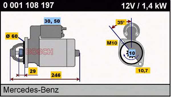 Motor de arranco para Mercedes GLK (X204)