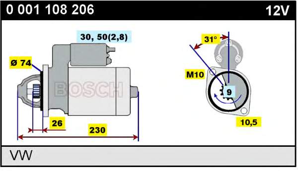 Motor de arranco S0633S As-pl