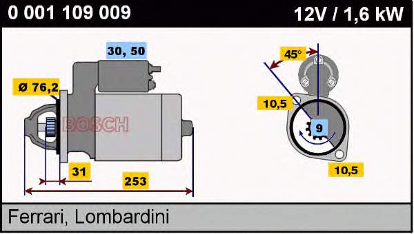 5840147 Lombardini motor de arranco