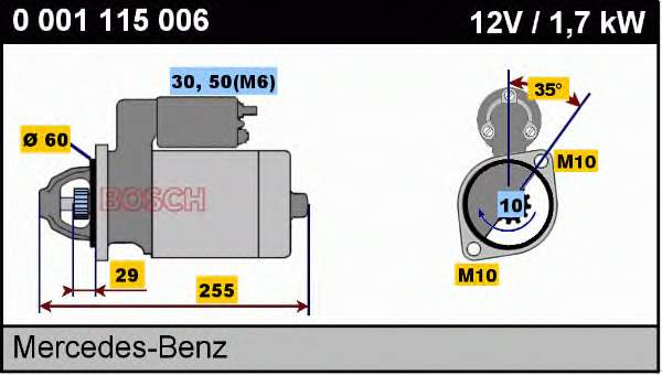 1986S00775 Bosch motor de arranco