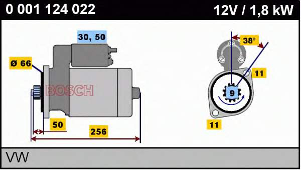 085911023L VAG motor de arranco