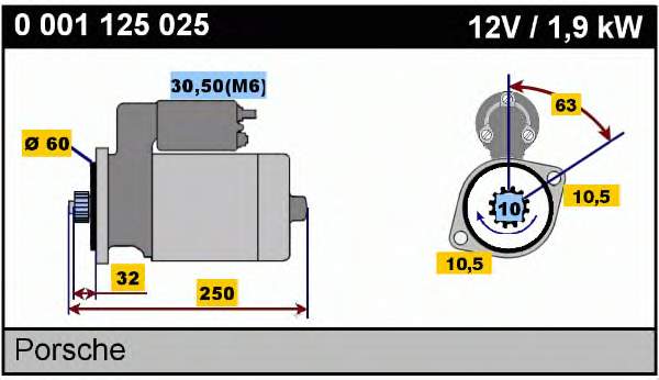 17925N WPS motor de arranco