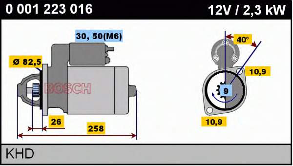 510503092010 CV PSH motor de arranco