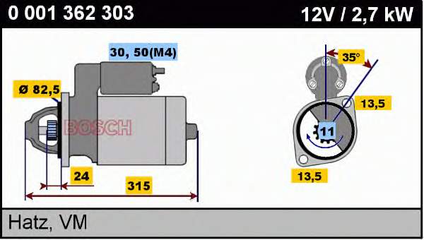 1175886 KHD motor de arranco