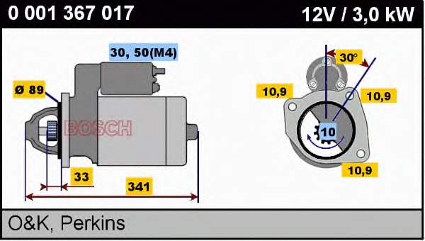 STB1123 Krauf motor de arranco