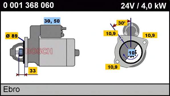 0001368060 Nissan motor de arranco