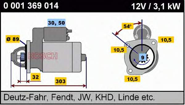 MS308 Mahle Original motor de arranco