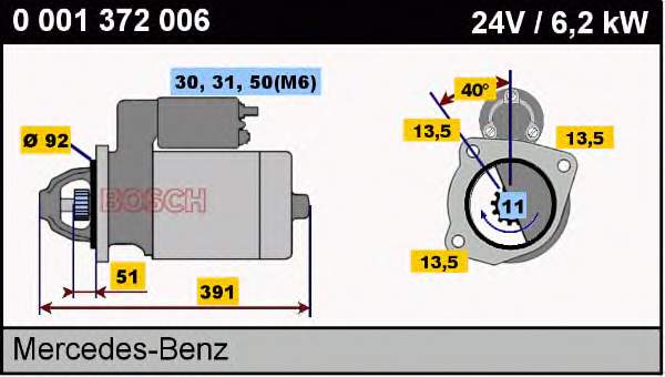 986018370 Bosch motor de arranco