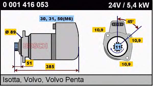 81DB11000BB Ford motor de arranco