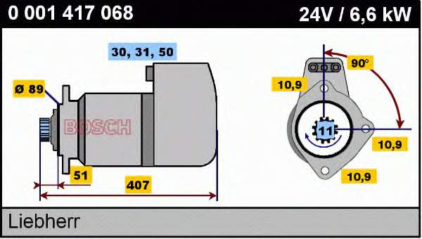 0001417068 Bosch стартер