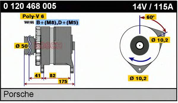 92860301105 Porsche 