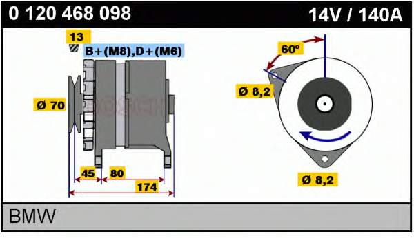 1710562 BMW gerador