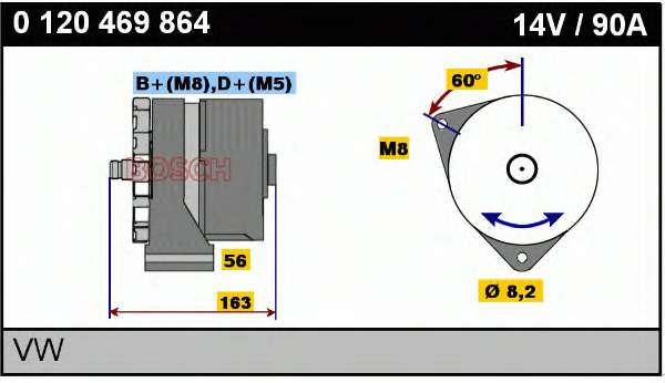 037903018AV VAG gerador