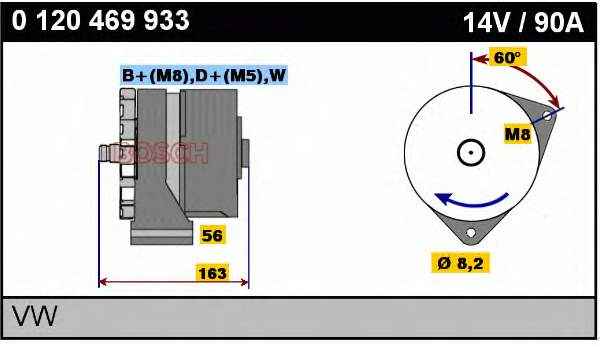 034903017AV VAG gerador