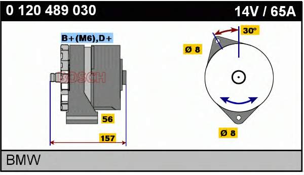 .0120489030 Bosch gerador