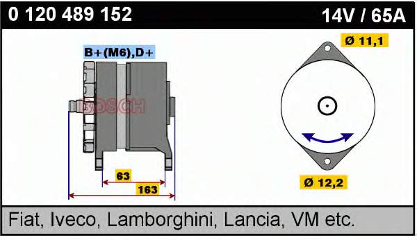 DAN604 Denso gerador