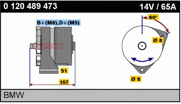 Gerador 0120489473 Bosch