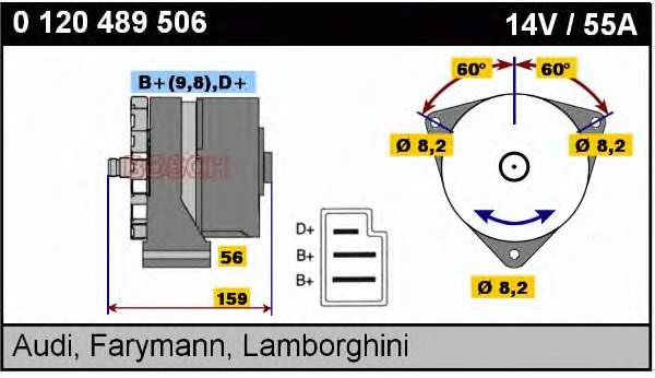 Gerador 0120489506 Bosch