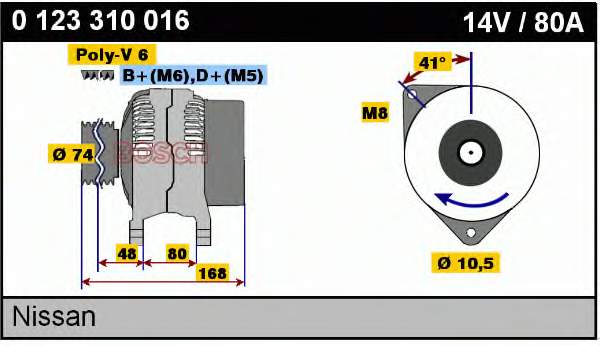 986038060 Renault (RVI) gerador