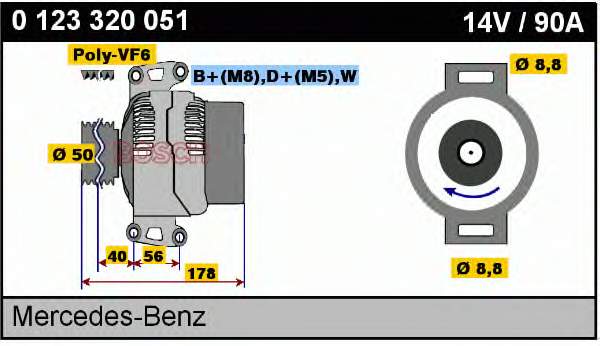 121542002 Mercedes gerador